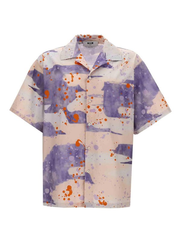 m.s.g.m.: shirts - Camouflage Print Shirt