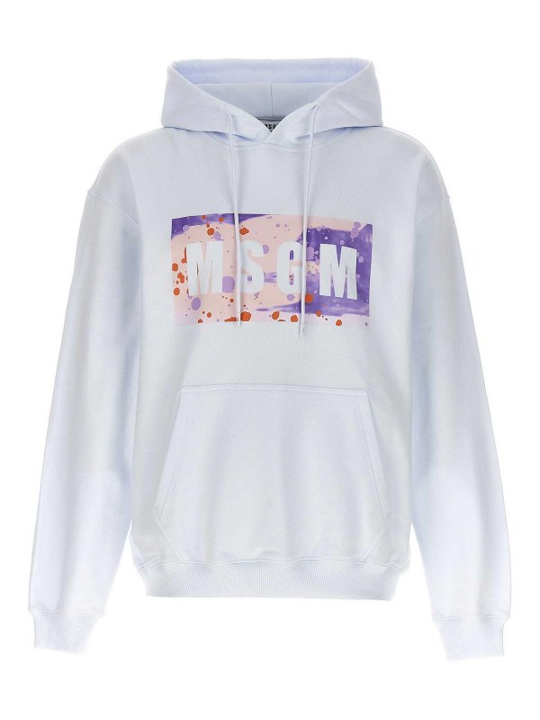 m.s.g.m.: スウェット＆セーター - Camo Season Box Logo - 白