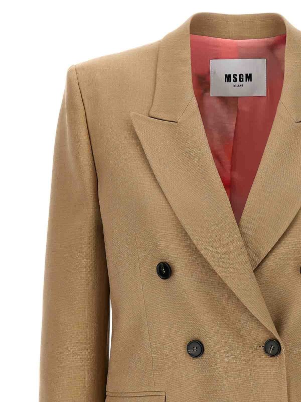 The Best Shops m.s.g.m.: Vestes de costume - Blazer - Beige