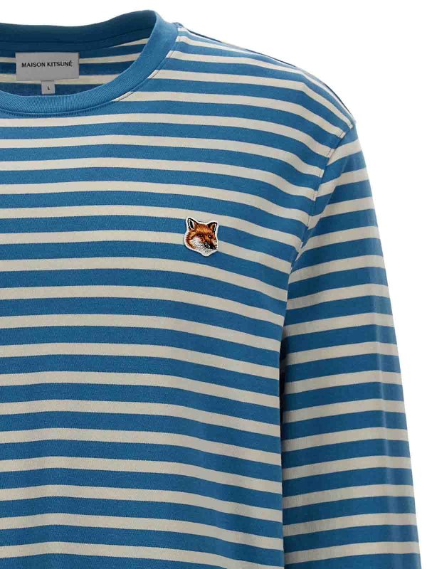 The Best Shops MAISON KITSUNÉ: T-shirts - T-Shirt - Hellblau