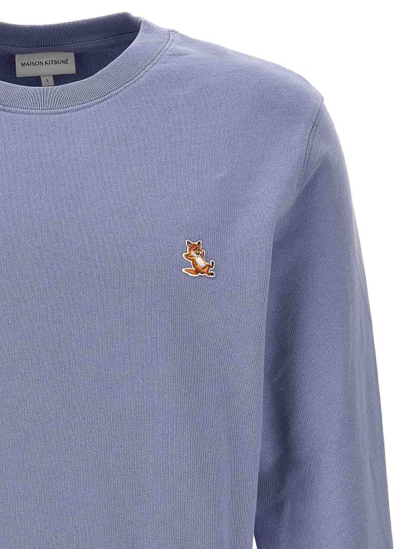 The Best Shops MAISON KITSUNÉ: Sweatshirts & Pulls - Sweat-Shirts - Bleu Clair