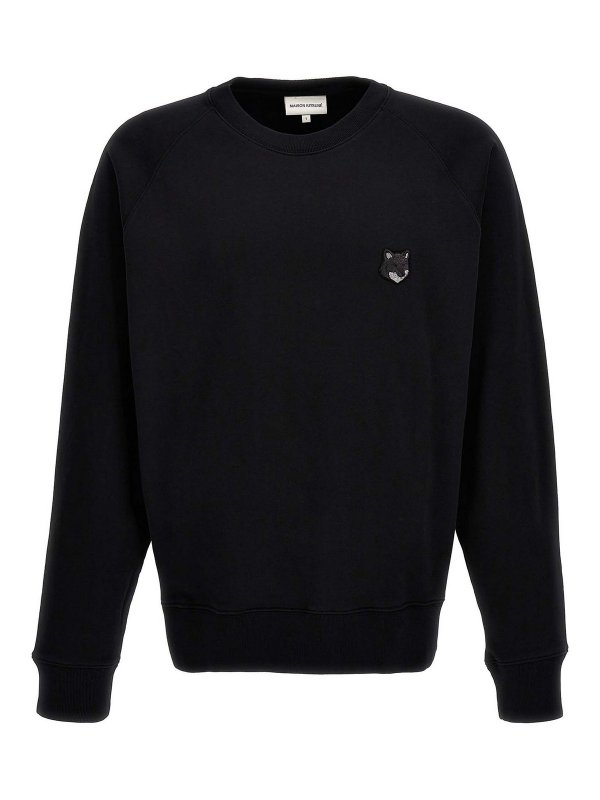 MAISON KITSUNÉ: Sudaderas y suéteres - Sudadera - Negro