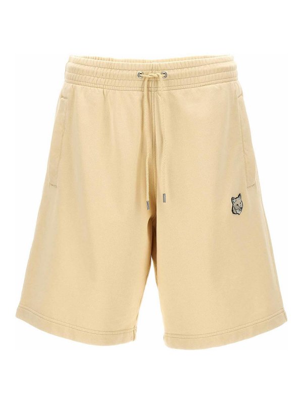 MAISON KITSUNÉ: トラウザーショーツ - ショートパンツ - ベージュ