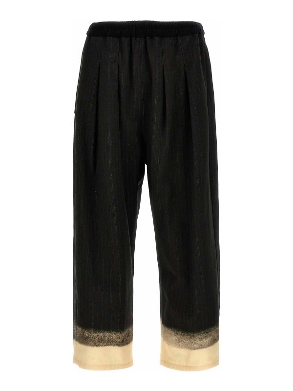 Maison Margiela: casual trousers - Pinstripe Pants