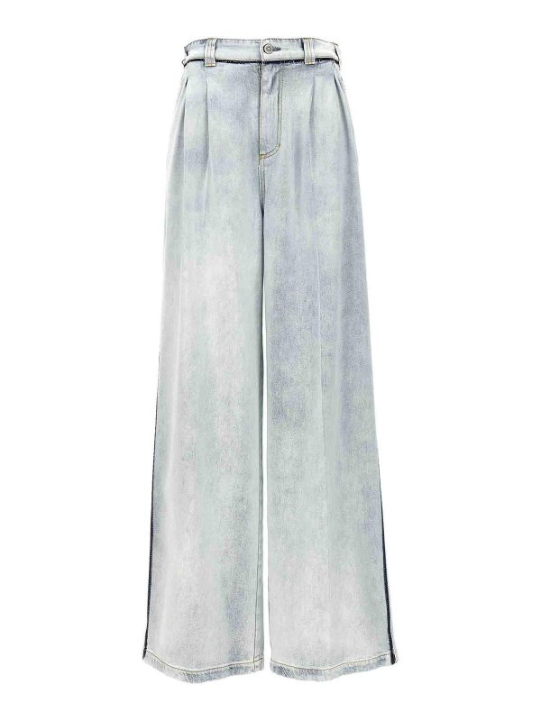 Maison Margiela: ストレートジーンズ - ストレートジーンズ - ライトブルー