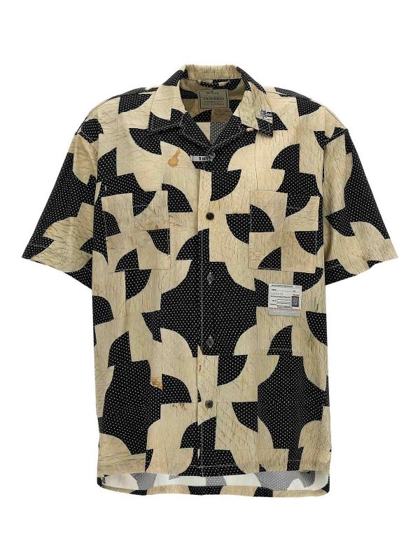 MAISON MIHARA YASUHIRO: camicie - Camicia con stampa patchwork