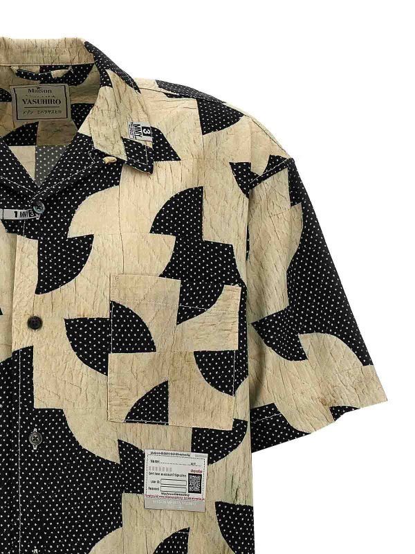 The Best Shops MAISON MIHARA YASUHIRO: camicie - Camicia con stampa patchwork