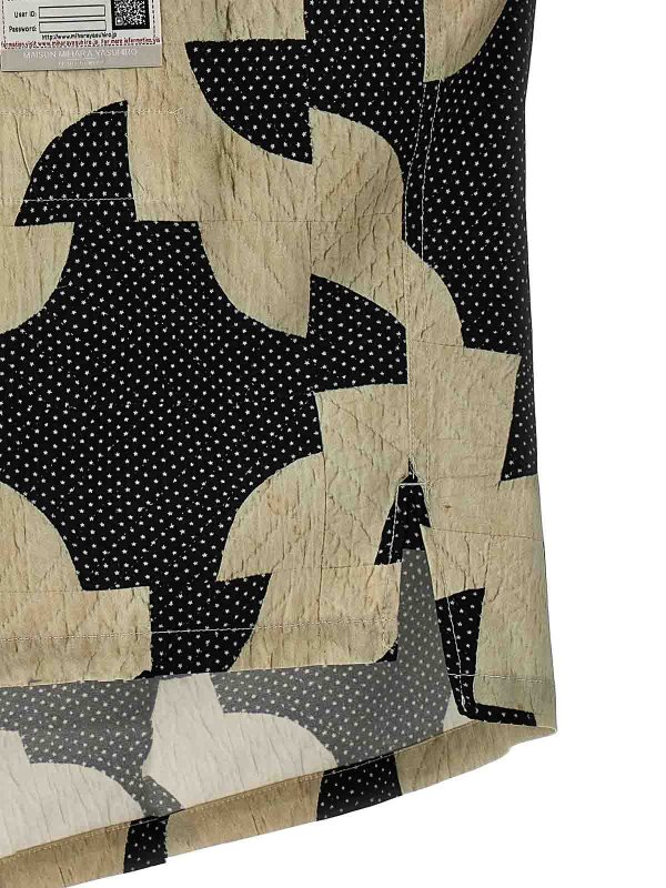 Camicia con stampa patchwork shop online: MAISON MIHARA YASUHIRO