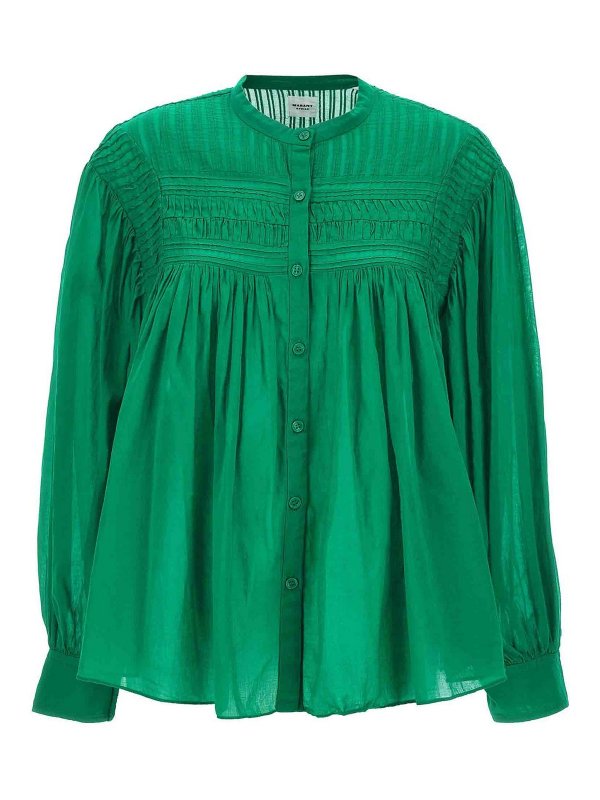 Isabel Marant Etoile: camicie - Camicia Plalia con volant