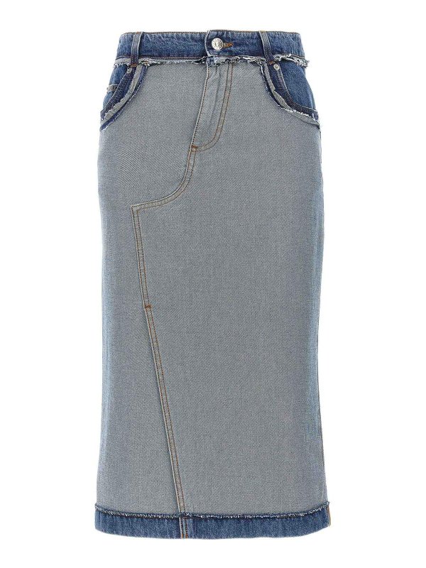 Marni: Knielange und Midi Röcke - Midirock - Hellblau