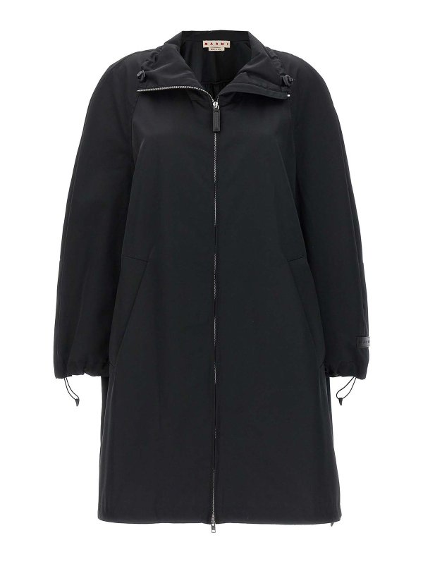 Marni: Parkas - Parka - Schwarz