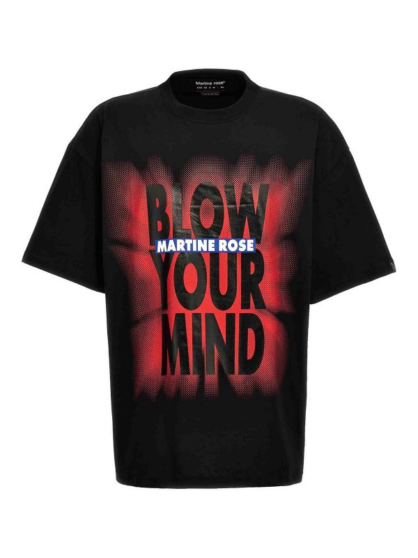 MARTINE ROSE BLOW YOUR MIND Tシャツ Martine Rose Blow Your Mind T-Shirt - Black|MRSS24621ABLBLYM