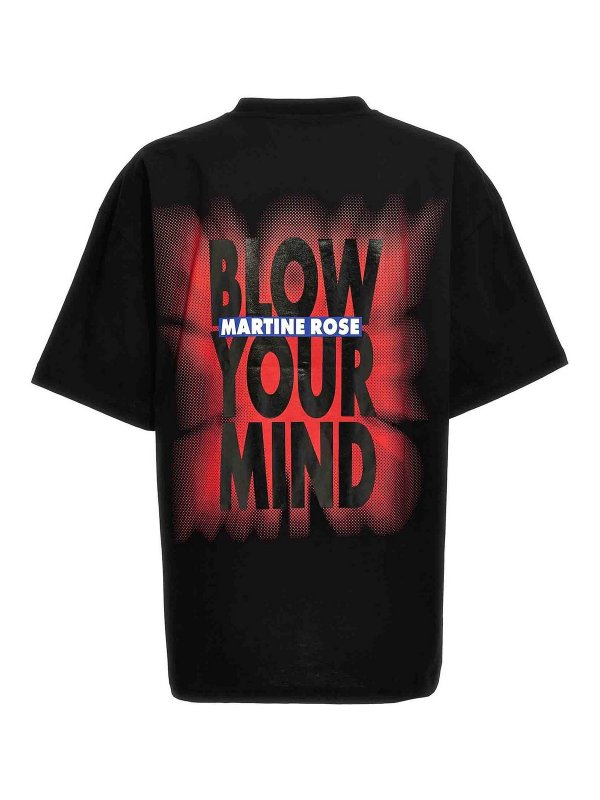 MARTINE ROSE BLOW YOUR MIND Tシャツ Martine Rose Blow Your Mind T-Shirt - Black|MRSS24621ABLBLYM