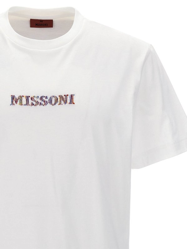 The Best Shops MISSONI: t-shirts - Logo Embroidery T-Shirt