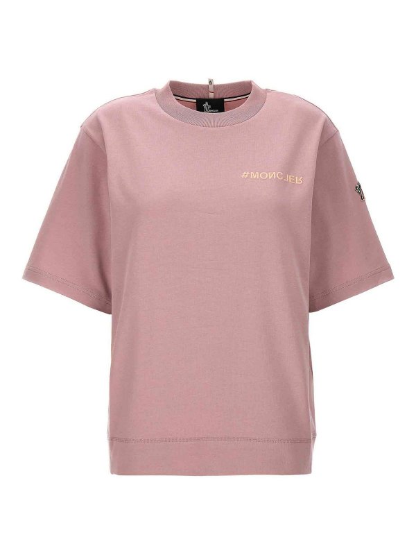 MONCLER: T-shirts - T-Shirt - Nude