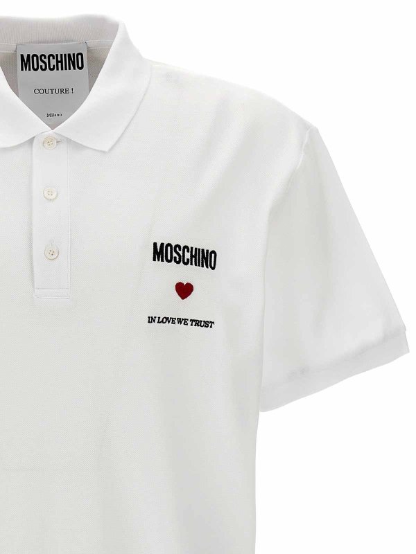 The Best Shops MOSCHINO: polo shirts - In Love We Trust Polo Shirt