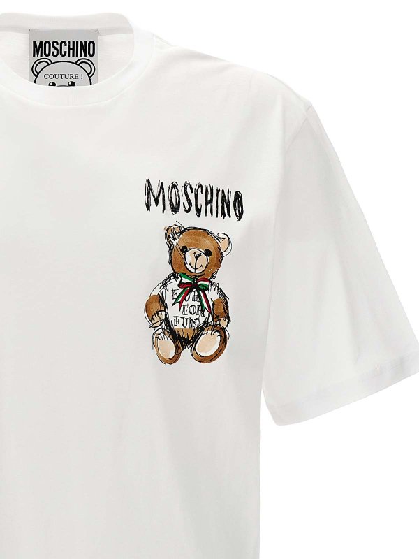 The Best Shops MOSCHINO: T-shirts - T-Shirt - Weiß