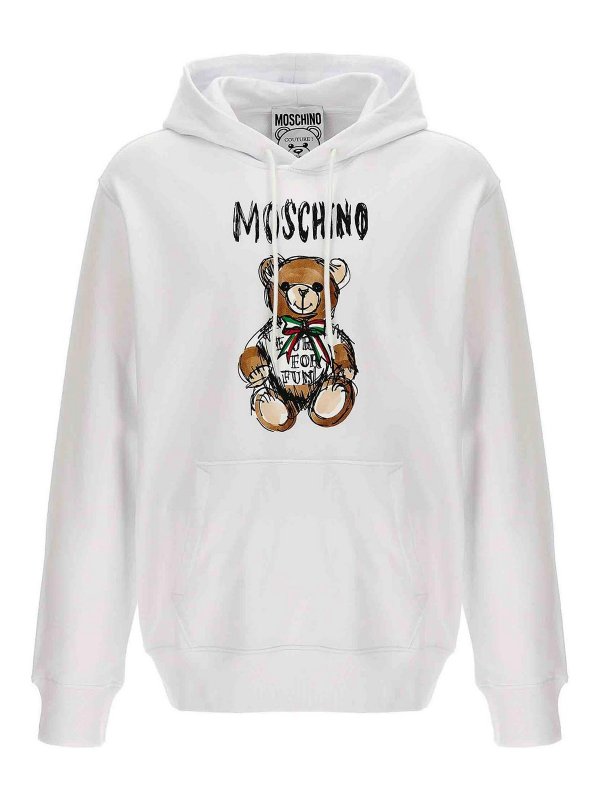 MOSCHINO: スウェット＆セーター - スウェットシャツ/セーター - 白