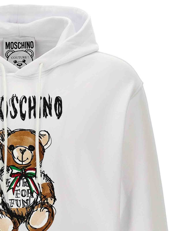 The Best Shops MOSCHINO: スウェット＆セーター - スウェットシャツ/セーター - 白