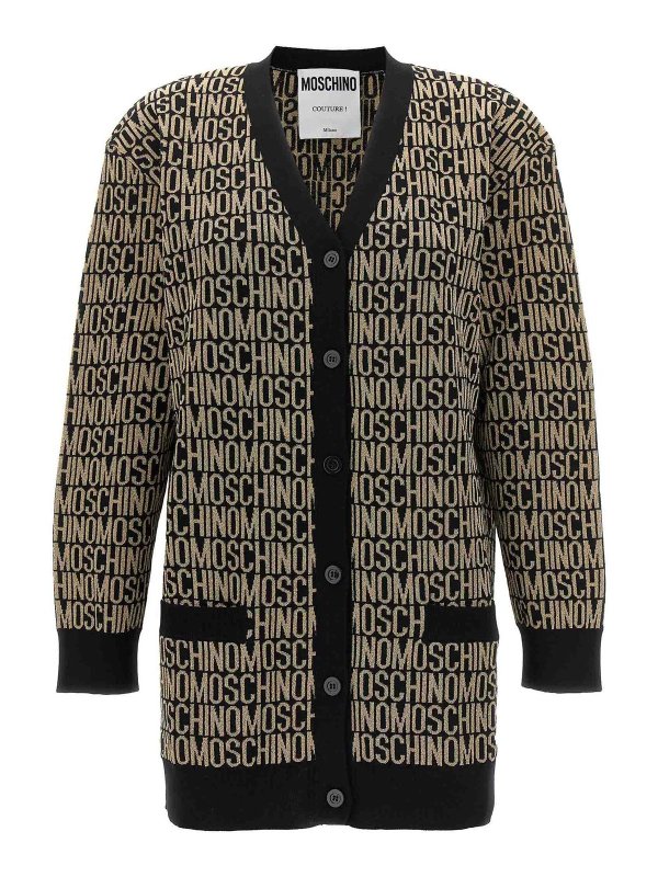 MOSCHINO: Cárdigans - Cárdigan - Negro
