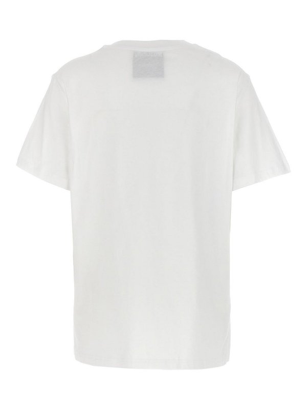 MOSCHINO: t-shirts online - Cotton T-Shirt Love We Trust Crew Neck