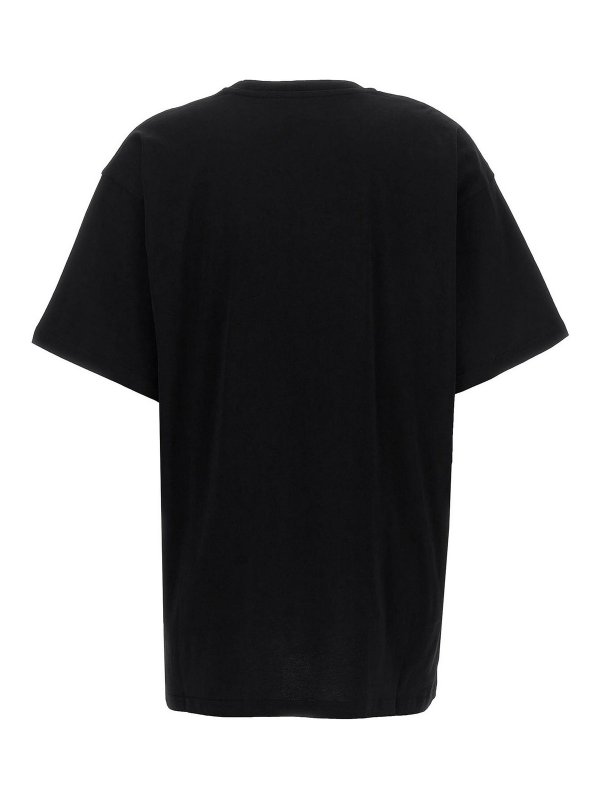 MOSCHINO: t-shirts online - Cotton Crew Neck Teddy Bear Print