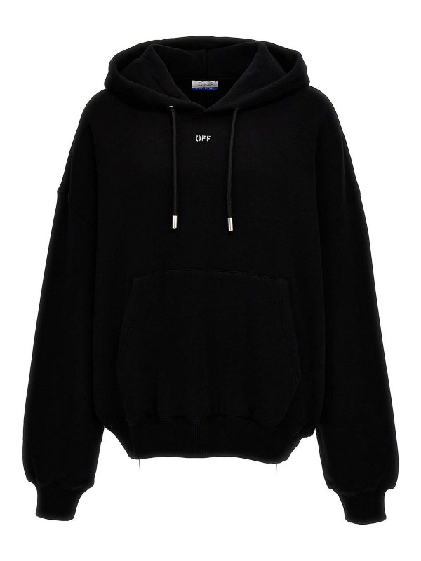 OFF-WHITE: Sweatshirts & Sweaters - Off Stamp Hoodie