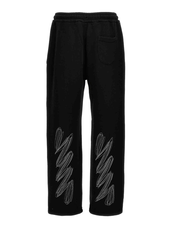 OFF-WHITE: tracksuit bottoms online - Scribble Diags Joggers