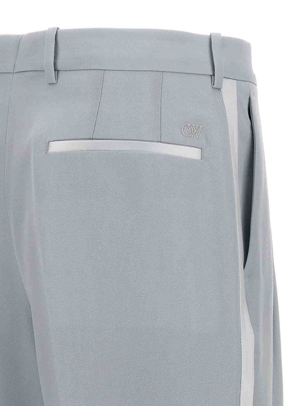 OFF-WHITE buy online テーラードパンツ - ライトブルー