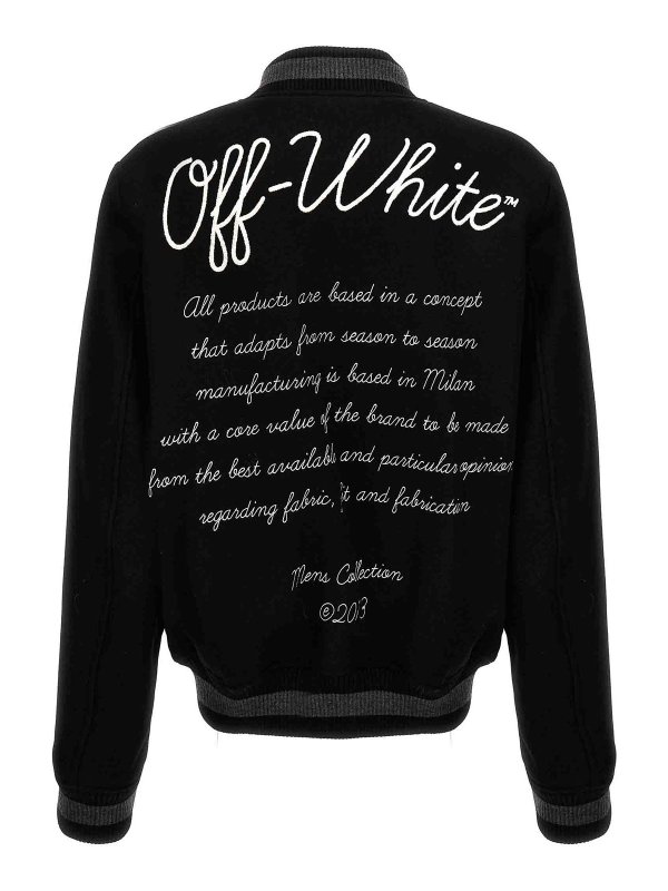 OFF-WHITE: ボンバージャケット online - ボンバージャケット - 白