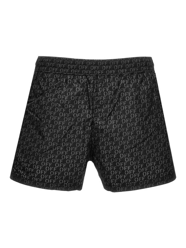 OFF-WHITE: Swim shorts & swimming trunks - Off Stamp Swimsuit