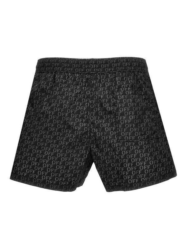 OFF-WHITE: Swim shorts & swimming trunks online - Off Stamp Swimsuit