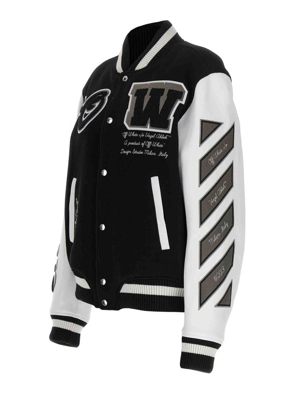 The Best Shops OFF-WHITE: Bomberjacken - Bomberjacke - Weiß