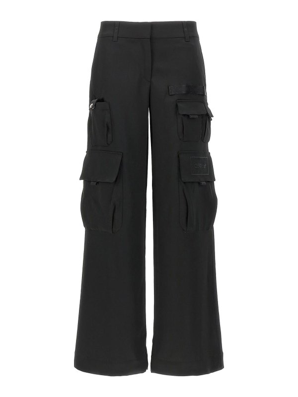 OFF-WHITE: Pantalons casual - Pantalons Décontractés - Noir