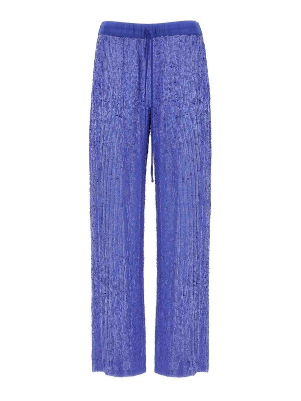 P.A.R.O.S.H.: Pantalons casual - Pantalons Décontractés - Violet