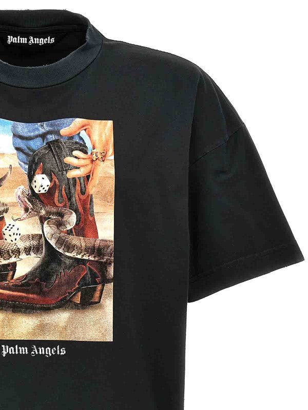 The Best Shops Palm Angels: t-shirts - Dice Game T-Shirt