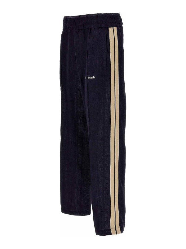 The Best Shops Palm Angels: pantaloni sport - Joggers classici in lino con logo