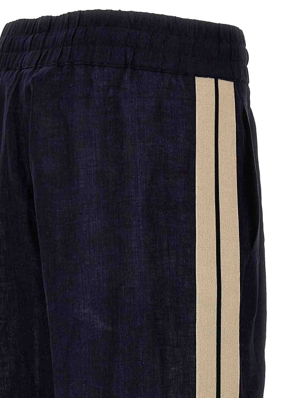 Palm Angels buy online Joggers classici in lino con logo