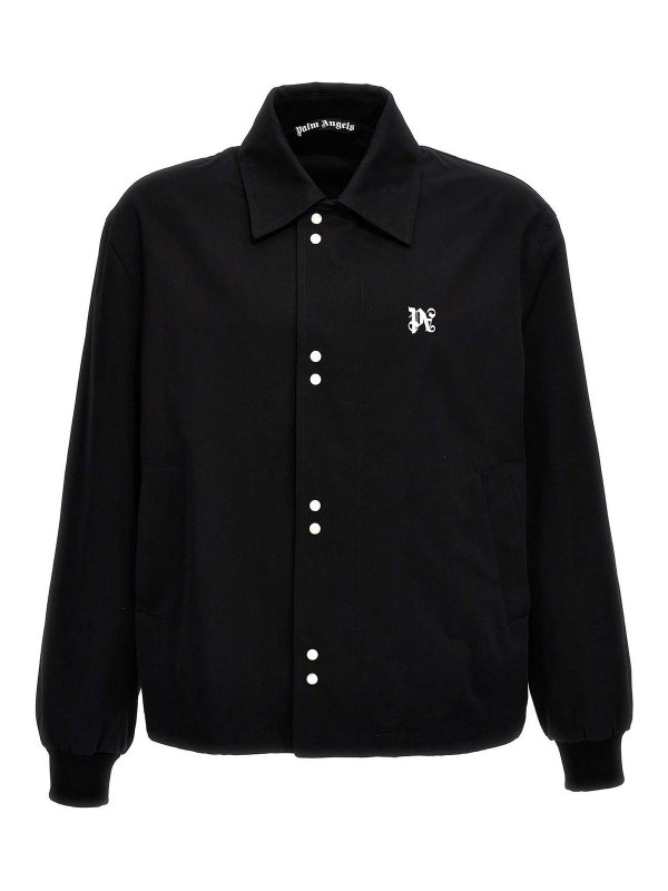 Palm Angels: casual jackets - Monogram Coach Jacket