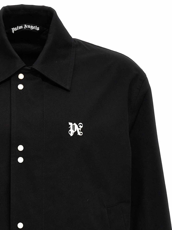 The Best Shops Palm Angels: casual jackets - Monogram Coach Jacket
