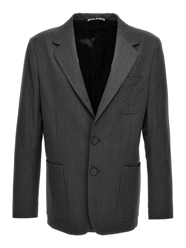 Palm Angels: blazers - Monogram Pocket Blazer