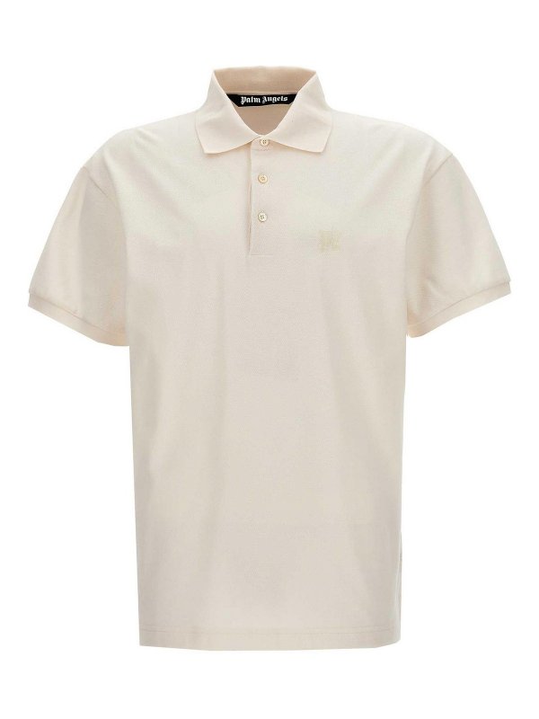 Palm Angels: polo shirts - Monogram Polo Shirt