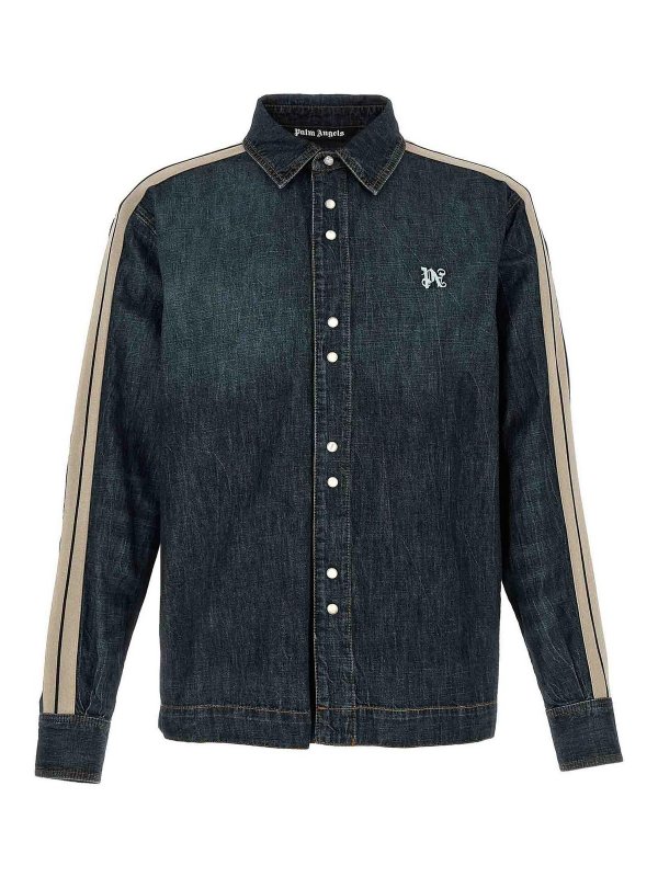 Palm Angels: シャツ - シャツ - ブルー