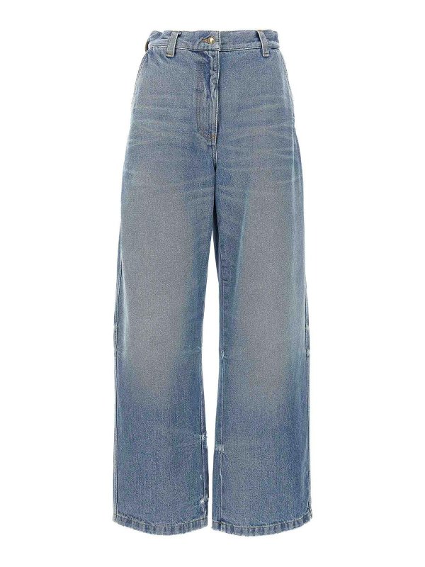 Palm Angels: bootcut jeans - Washed Logo Jeans