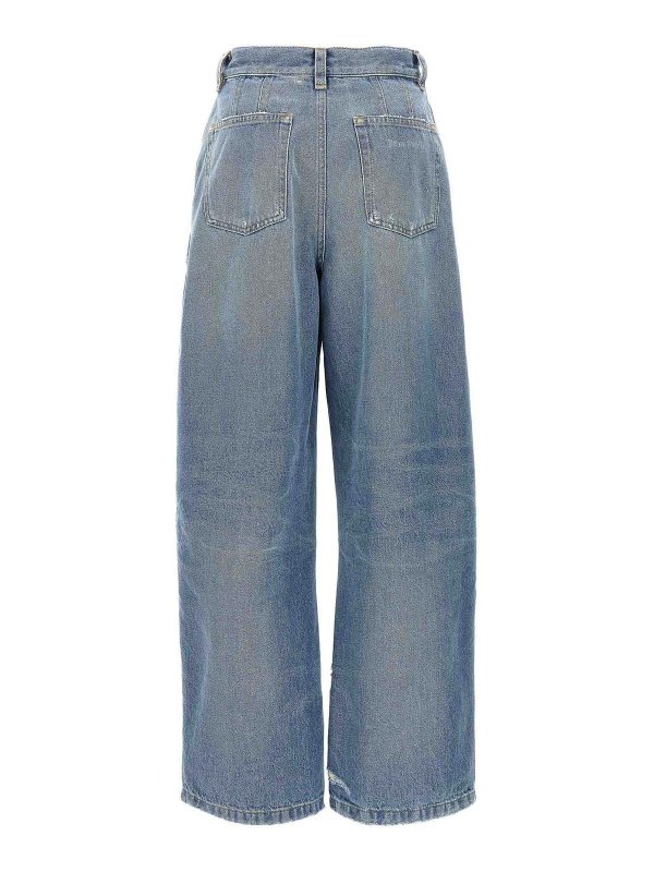 Palm Angels: bootcut jeans online - Washed Logo Jeans