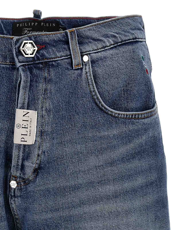 The Best Shops PHILIPP PLEIN: トラウザーショーツ - ショートパンツ - ブルー