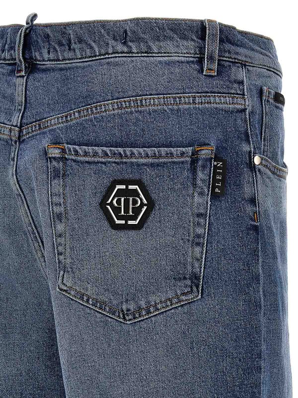 ショートパンツ - ブルー shop online: PHILIPP PLEIN