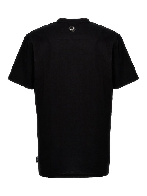 PHILIPP PLEIN: t-shirt online - T-shirt con logo strass