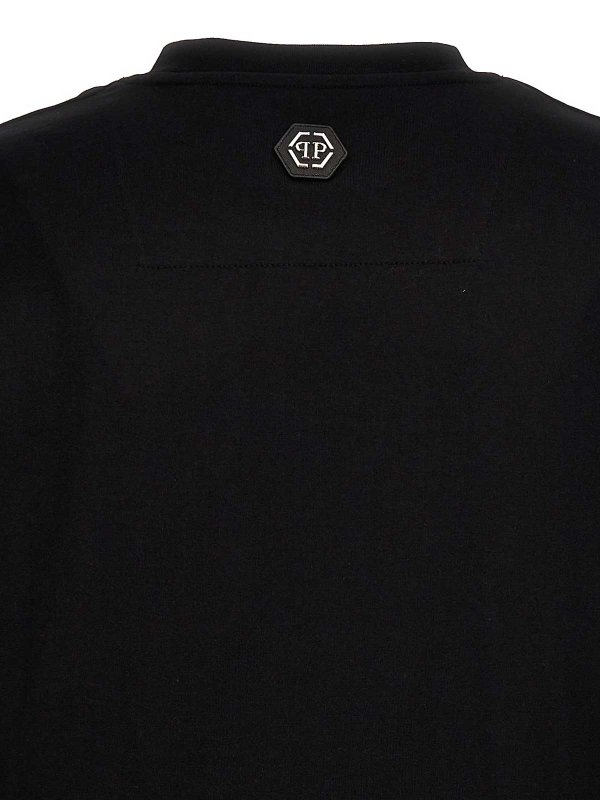 T-shirt con logo strass shop online: PHILIPP PLEIN