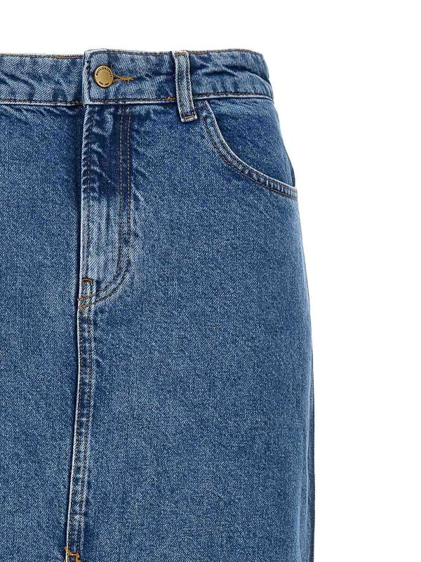 The Best Shops Philosophy di Lorenzo Serafini: ニーレングススカート＆ミディ丈 - 膝丈/ミディスカート - ブルー